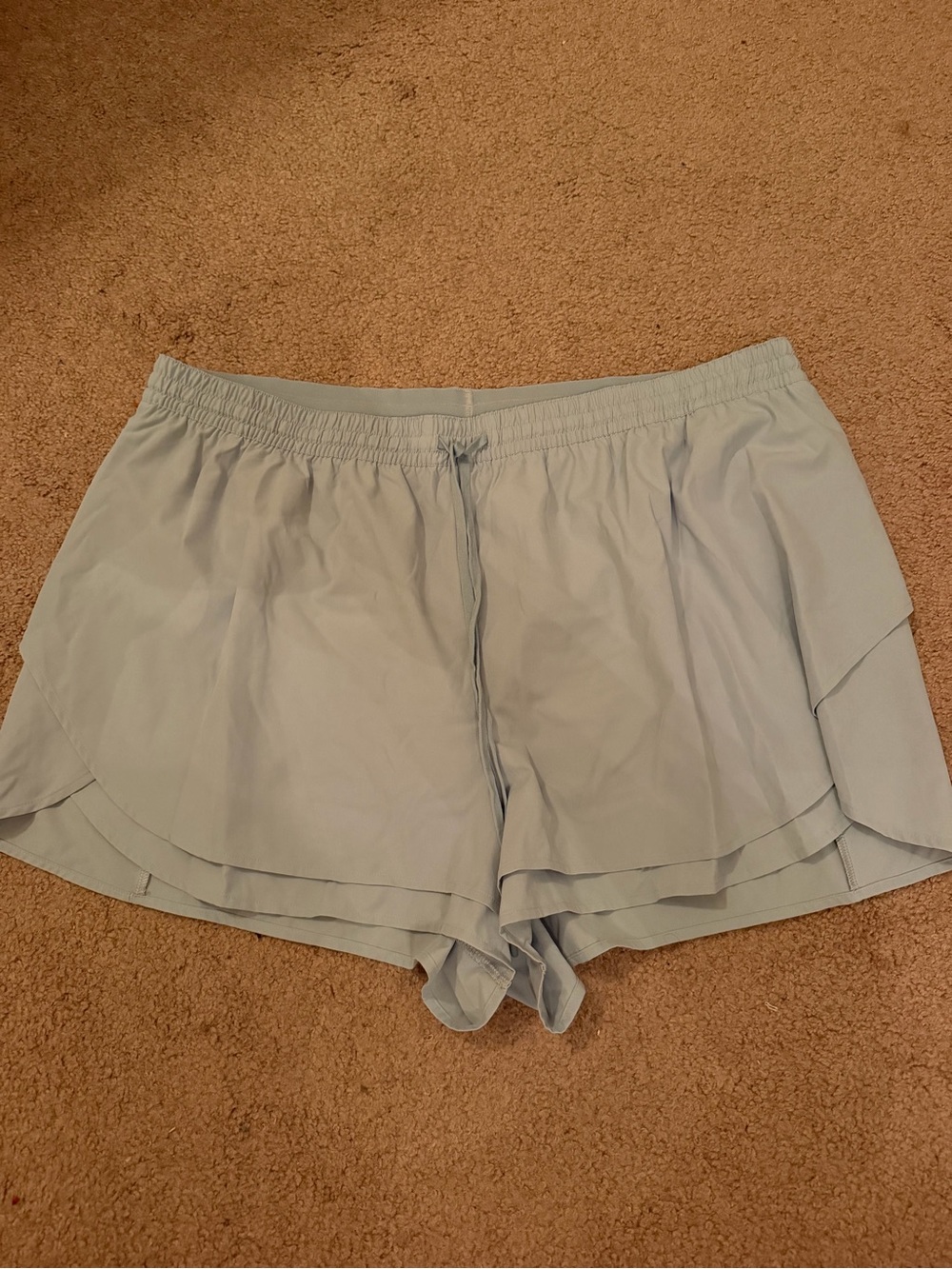CALIA by Carrie Underwood Light Blue Layered Athletic Shorts